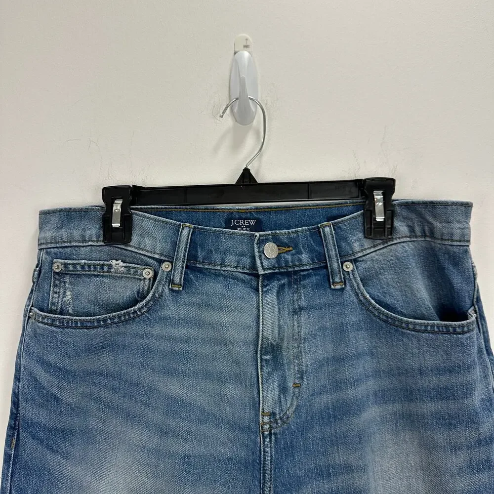 J.Crew Slim Fit Jean Vintage Flex Jean Tapered Mid Rise Blue Mens W33 L32
